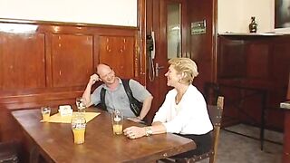 Granny loves being fisted in advance to being drilled