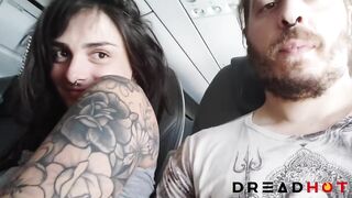 PUBLIC AMATEUR AT AIRPLANE WITH SPERM FLOW - DREAD HOT