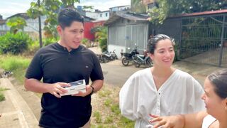 During the time that doing a market in the street, they accidentally fell into our yards.