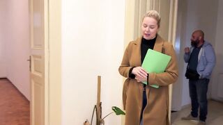 Hawt Real Estate Agent Gets Banged By Big Cock Clients
