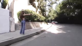 90s Hitchhiker Gets a Huge Facial and a Ride!
