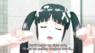 Hentai... Busty manga office cuties get group-banged at work