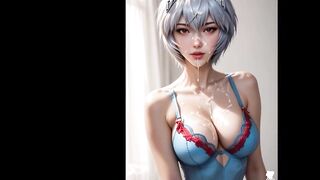 Rei Ayanami, having hot sex with a impure old pervert (AI Generated)