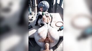 Rei Ayanami, having hot sex with a impure old pervert (AI Generated)