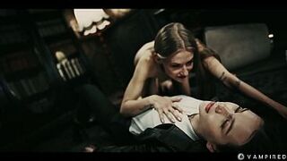 Lesbian Vampire Facesitting - Cute 18 Year Old Officer Mesmerized Into Serf Submission Lezdom