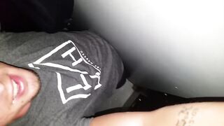 Hot College Sweetheart Tries Gloryhole and gets Used