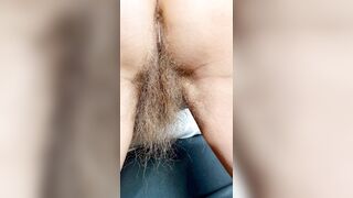 Mature MILF has the huge bush ever!