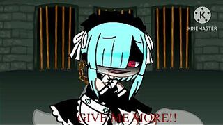 Rem from rezero in gacha club anime