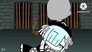 Rem from rezero in gacha club anime