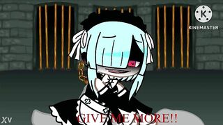 Rem from rezero in gacha club anime
