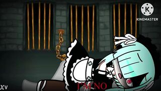 Rem from rezero in gacha club anime
