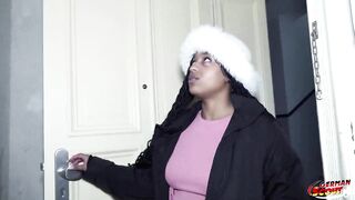 GERMAN SCOUT - No jo-bag Anal Sex at Pick Up Casting for Black Cutie Vicky Menage