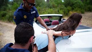 Got cumshots by two sexy police officers all over my face