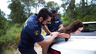 Got cumshots by two sexy police officers all over my face