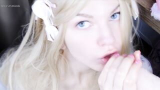 ASMR - ORAL SEX-JOB AFTER HOMEWORK? - SLOPPY LICKING, HANDJOB, MOUTH SOUNDS, 3DIO - SOLY ASMR