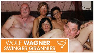 Sexy swinger party with unattractive grannies and grandpas! WOLF WAGNER