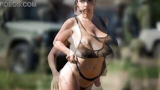Israeli Big Boobs IDF soldier - AI generated