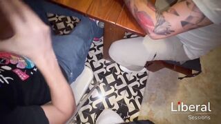 HOTWIFE GETS THE URGE TO SUCK SCHLONG AT A SWINGER PARTY