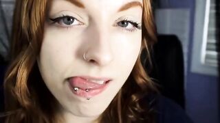 Hot RedHead Tongue Fetish