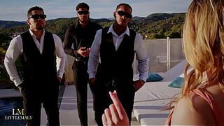 Unexpected 3 BBC Group-sex During Photoshoot,Irish Snowbunny Tina Snow Pissed On & Destroyed