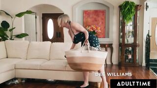 ADULT TIME - Lustful Stepbros Team Up To SPITROAST Exasperated Stacked Stepmom Dee Williams