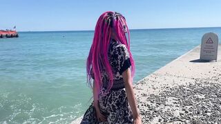 I Met Nerdy, Shy Cutie at the Public Beach and Turned Her Into My Smutty Compliant Anal Slut. This honey Squirted All Over Her Face!!!