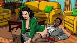 American MILF 2: All Married Strumpets Dream Of A Big Black Cock. Cartoon