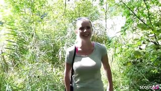 German Ginger Angel with Green Eyes Talk to Risky Public POV Fuck by Stranger