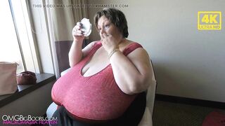 Saggy tits granny