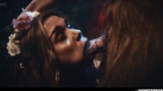 Hardcore Monster Fucking Parody - Futa Minotaur Medieval Fantasy with Ava Amira Swallowing Cum