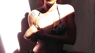 amatrice francaise baise intense par tous les trous en maillot, anal, ribald talk et JOI