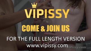 Piss drinking - Lesbians gulp down their golden pee!