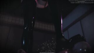 B028 the Slave Is Shrunk and Then Played with by the Asian Female-slavemaster' Tits. Face Sitting, Farting, Tongue Licking, Foot Licking