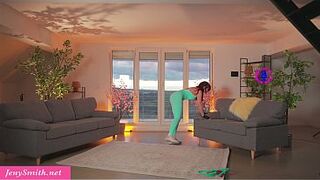 Jeny Smith doing hot naked yoga