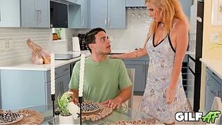 GilfAf- Golden-haired GILF Dawn Layla's Bedroom Screw & Thick Cum Gulp