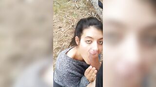 stranger big ass surpised and fucked in public forest