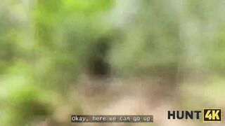 HUNT4K. Hottie with natural boobs cheated in public