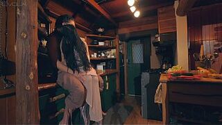 Tattooed Wifey Makes Cabbage Soup and Creampie for Giant Jock Hipster