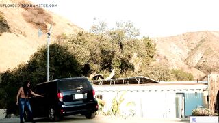 Hot driver joins to an open-minded lesbian couple