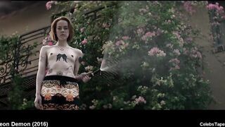 Nude scenes from The Neon Demon movie