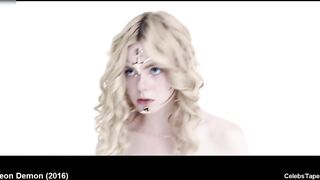 Nude scenes from The Neon Demon movie