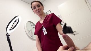 Laser on balls, dick in throat