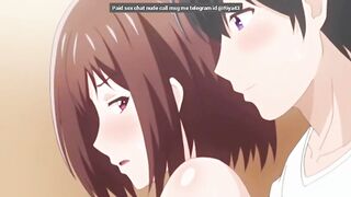Room Sharing Busty hentai movie scene
