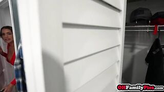 Busty step mom swallowed big weenie and got screwed hard with stepson