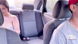 Sex in the Car with the Uber driver who was a fan of mine and I gave him my thongs - Savannah Watson