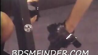 Blonde Lesbian Receives The Whip