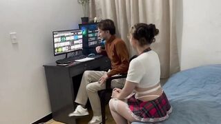 Curvy Latina Student Katty does WHATSOEVER it takes to pass her Anatomy Exam