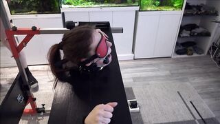 Serf Defenseless in the Pillory Driven to Orgasm on Sybian Part 2