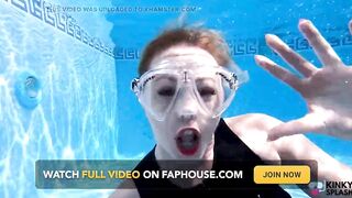 Underwater Wetsuit & Mask Fetish Filling, Bubbles & Breath Control