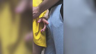 Hotty Caught In Public Bus While She Stroking Stranger's Weenie Until Spunk fountain